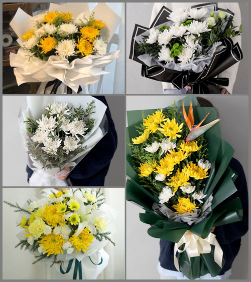 贵州黔南州平塘县者密镇白事花束代送